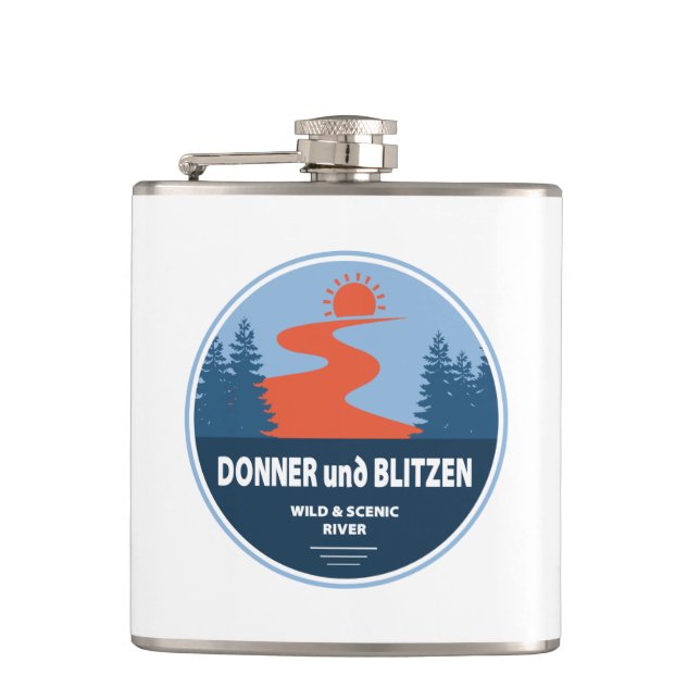Donner und Blitzen-Vilden och floden Oregon Fickplunta (Framsidan)
