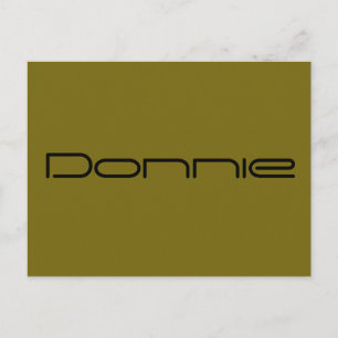 Donnie,Orphan Black-tecken,geometriskt teckensnitt Vykort