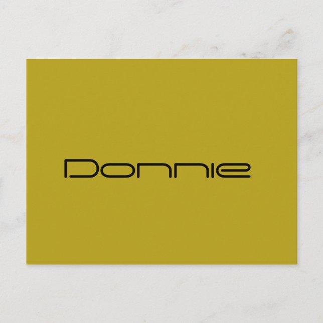 Donnie,Orphan Black-tecken,geometriskt teckensnitt Vykort (Framsida)
