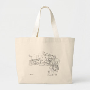 Donnottar Castle, Skottland Totebagge Jumbo Tygkasse