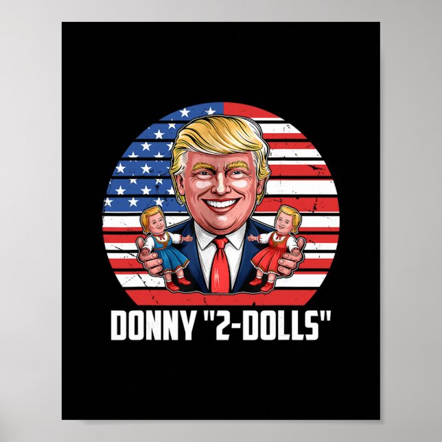 Donny 2-dockors Roliga Trump-design  Poster (Framsidan)