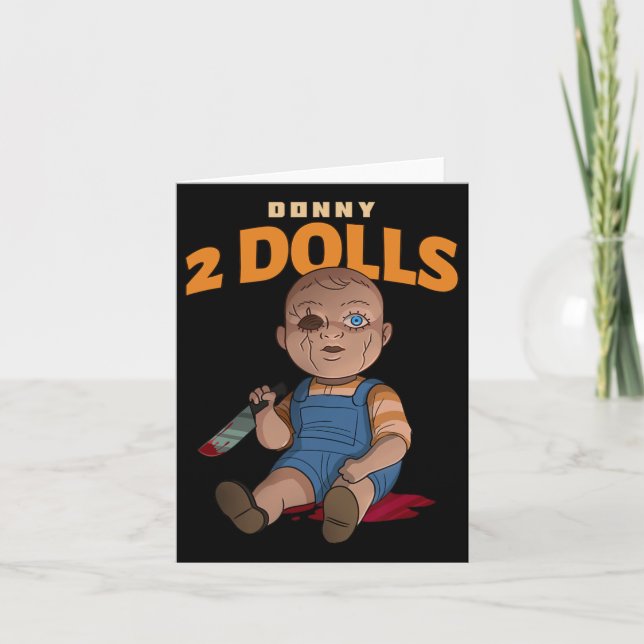 Donny 2 Dolls Anti-trump Cruel Doll (halloween) Kort (Framsida)