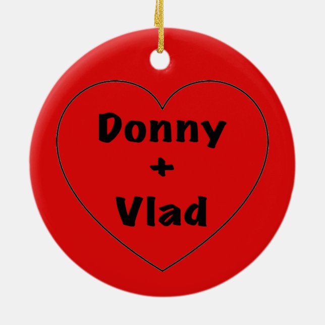 Donny + Vlad Julgransprydnad Keramik (Baksidan)
