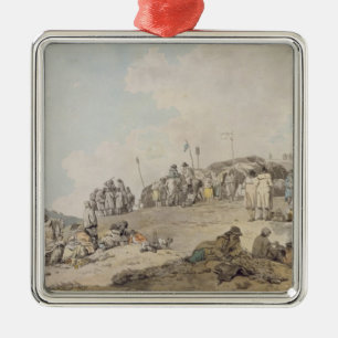 Donnybrook mässa, 1782 (skriva, bläck och w/c p julgransprydnad metall