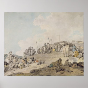 Donnybrook mässa, 1782 (skriva, bläck och w/c på poster