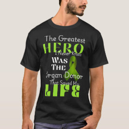 Donor Awareness Hero Support Thankful Unisex  T Shirt
