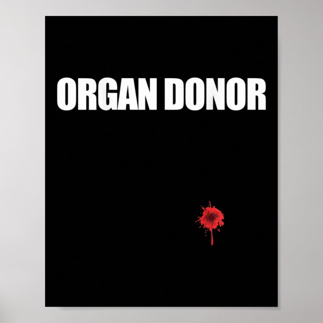 Donor Roligt Bloody Wound Kidney Memb på back 1 Poster (Framsidan)