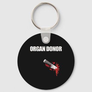 Donor Roligt Bloody Wound Kidney Memb på back 4 Nyckelring