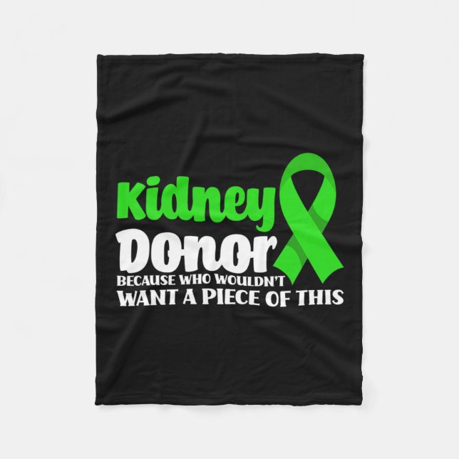 Donor Transplant Roligt Hämta bra kirurgi Njurdona Fleecefilt (Framsidan)