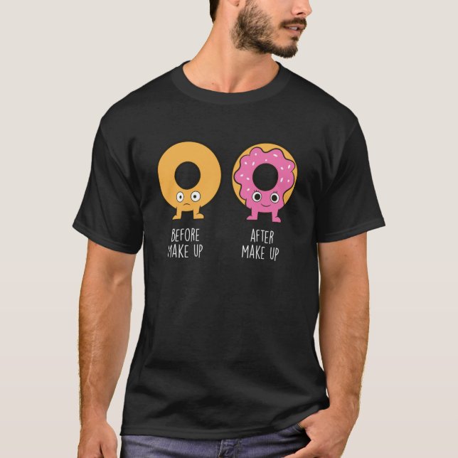 Donötter före och efter blodgivning t shirt (Framsida)