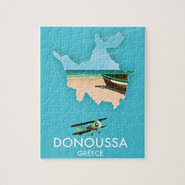 Donoussa Grekland reskarta Pussel (Vertikal)