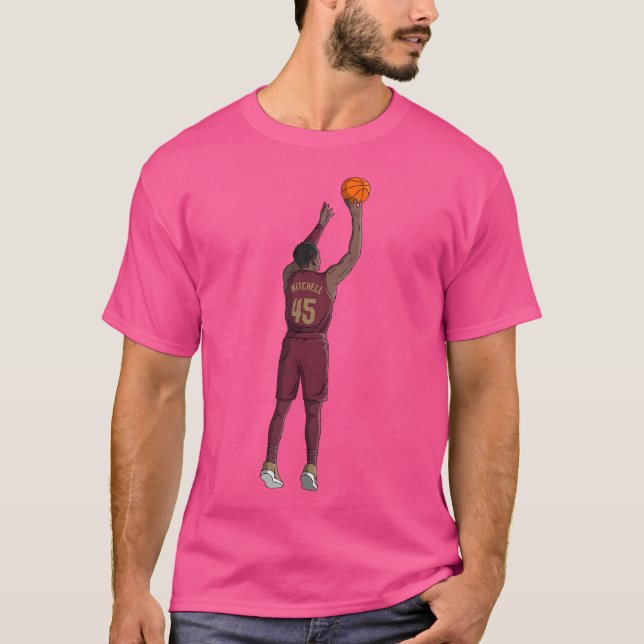 Donovan Mitchell - Cleveland Cavaliers Basketball T Shirt (Framsida)