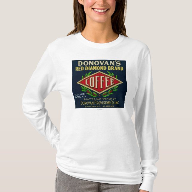 Donovans kaffe LabelBirmingham, AL T-shirt (Framsida)