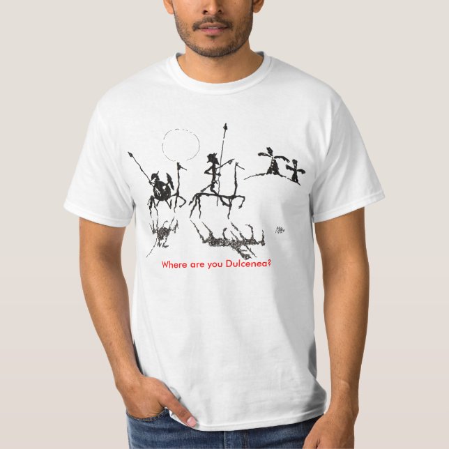 Donquijote-y-sanchopanza var är du Dulcenea? Tee (Framsida)