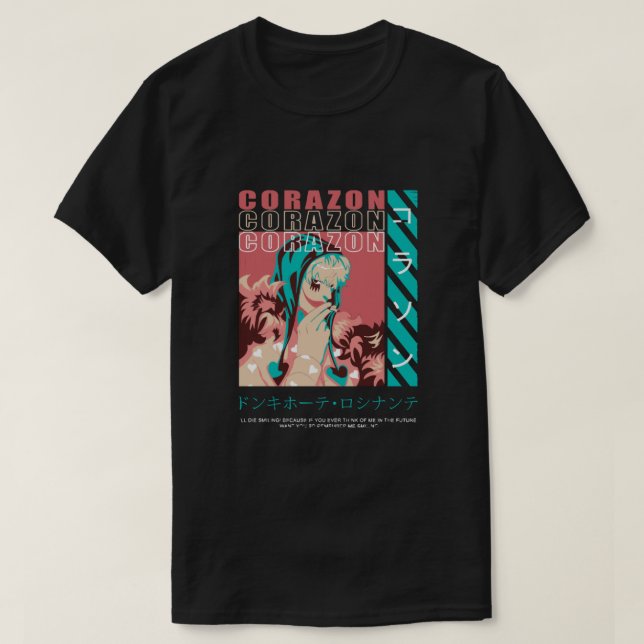 Donquixote Rosinante  T Shirt (Design framsida)