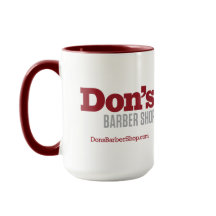 Don's Barber Shop - Red Logotyp Coffee Mugg
