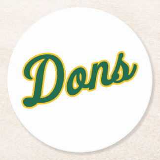 Dons logotyp för manus underlägg papper rund