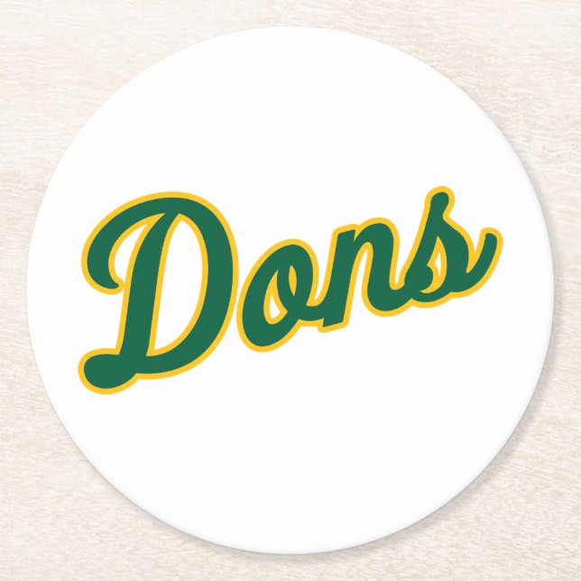Dons logotyp för manus underlägg papper rund (Framsidan)