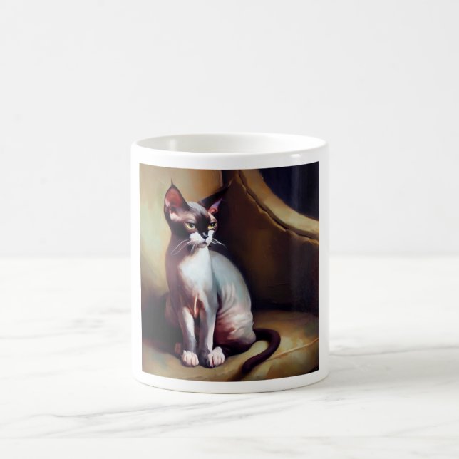 Donskoy Cat Kaffemugg (Center)
