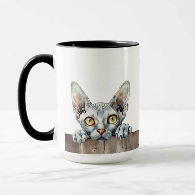 Donskoy Cat Mugg (Vänster)