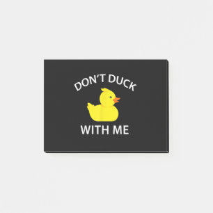 Dont Anka med mig Funny Rubber Anka Post-it Block