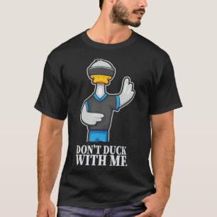 Dont anka med mig I Ente Erpel hund hund print T Shirt