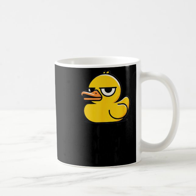 Dont Anka med mig, Rubber Ducky Funny Memine Coola Kaffemugg (Höger)