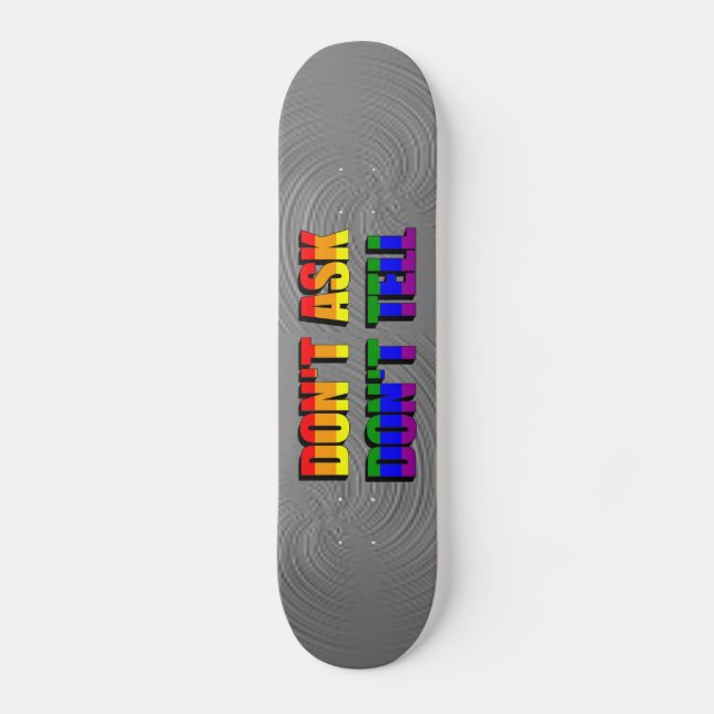 Don't Ask Don't Tell Skateboard (Framsida)