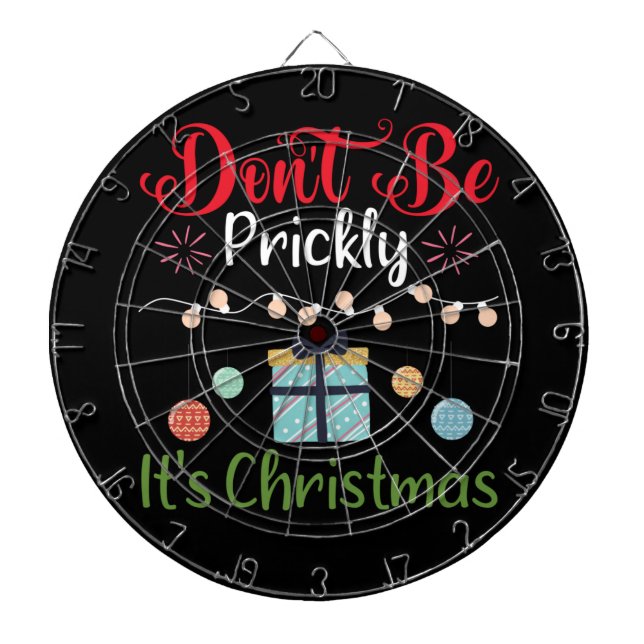 Don't Be Prickly - Funny Christmas Darttavla (Framsidan)