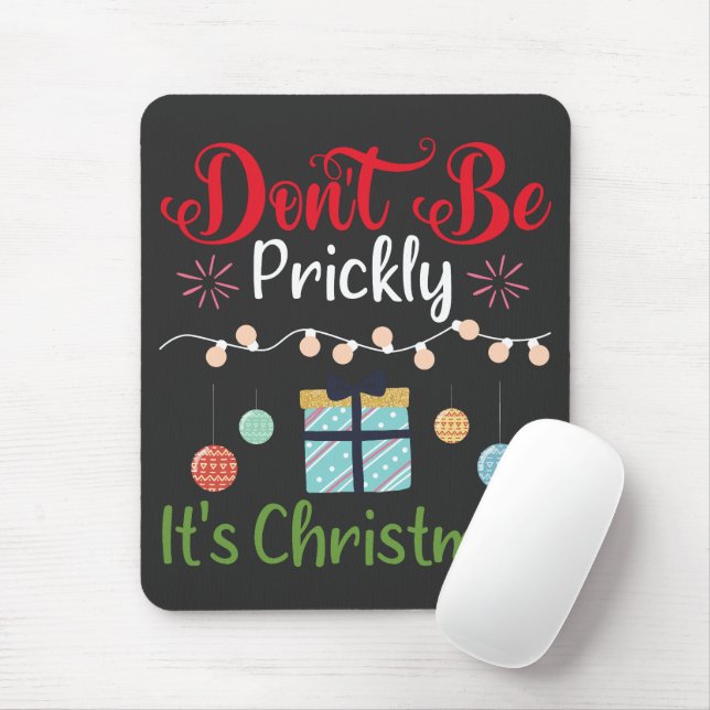 Don't Be Prickly - Funny Christmas Musmatta (Med mus)