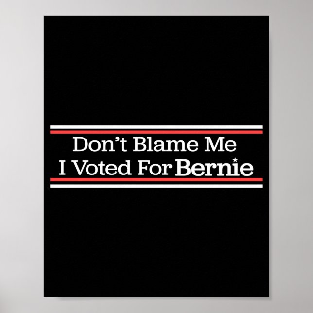Dont Blame Me I Voted For Bernie Sanders  Poster (Framsidan)