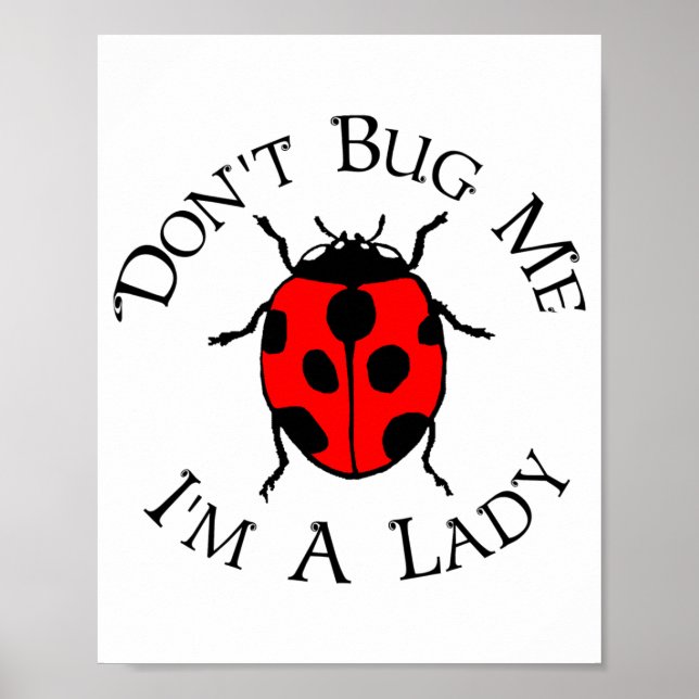 Dont Bug Me Im A Lady  Poster (Framsidan)