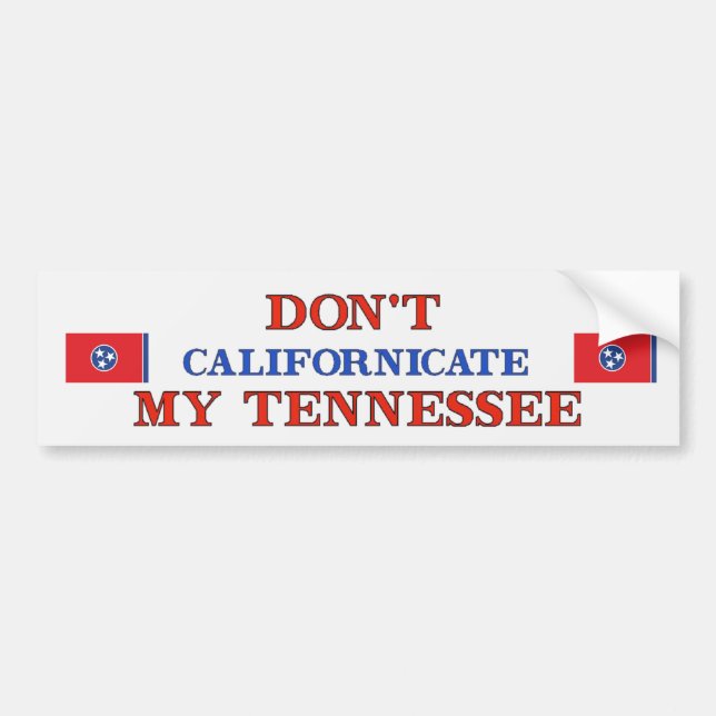 Dont California Tennessee Bildekal (Framsidan)
