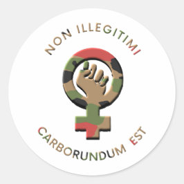 DON'T (Camo) Runt Klistermärke