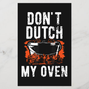 Dont Dutch My Oven - Funny Grill och BBQ Flygblad