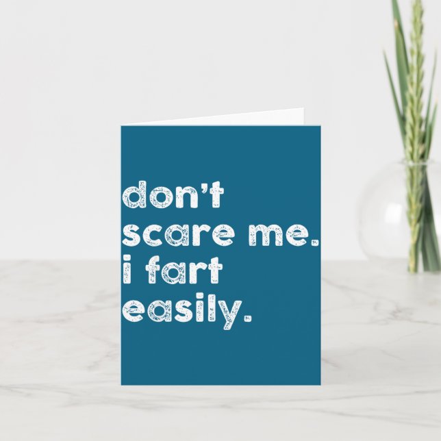 Don't E Me I Fart Easily Funny Saying Quote Women  Kort (Framsida)