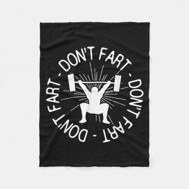 Dont Far Funny Fitness Gym Gift  Fleecefilt (Framsidan)