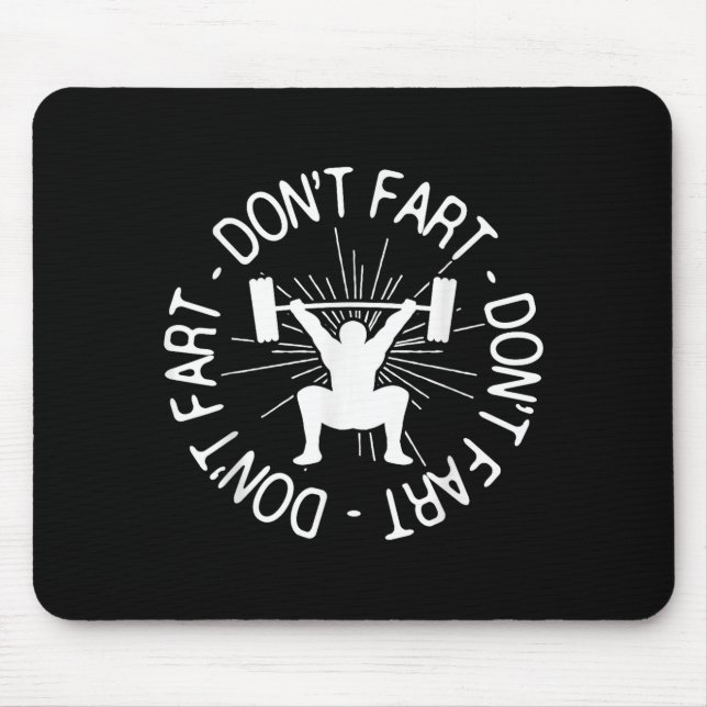 Dont Far Funny Fitness Gym Gift  Musmatta (Framsidan)