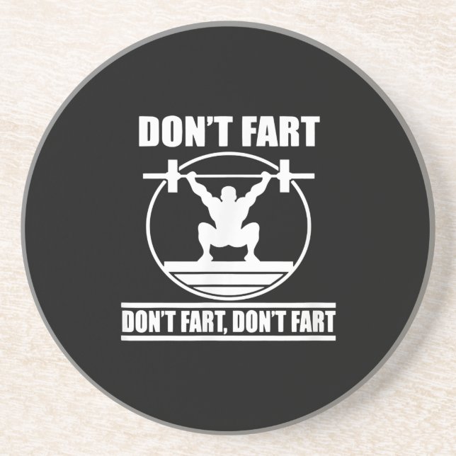 Dont Fart Funny Gym Workout Squat för Bodybuilding Underlägg (Framsidan)