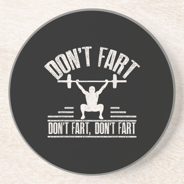 Dont Fart Funny Ness Gym Workout Weights Squat Underlägg (Framsidan)