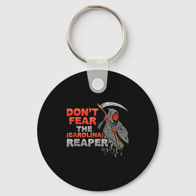 Dont Fear The Carolina Reaper Design  Nyckelring (Framsida)