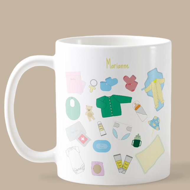 Don't Forget Baby Stuff For Your Diaper Bag Mug Kaffemugg (Baby Stuff Mug)