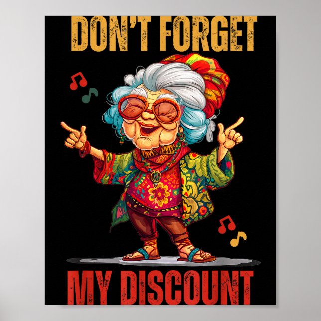 Don't Forget My Funny Old People Senior  Poster (Framsidan)
