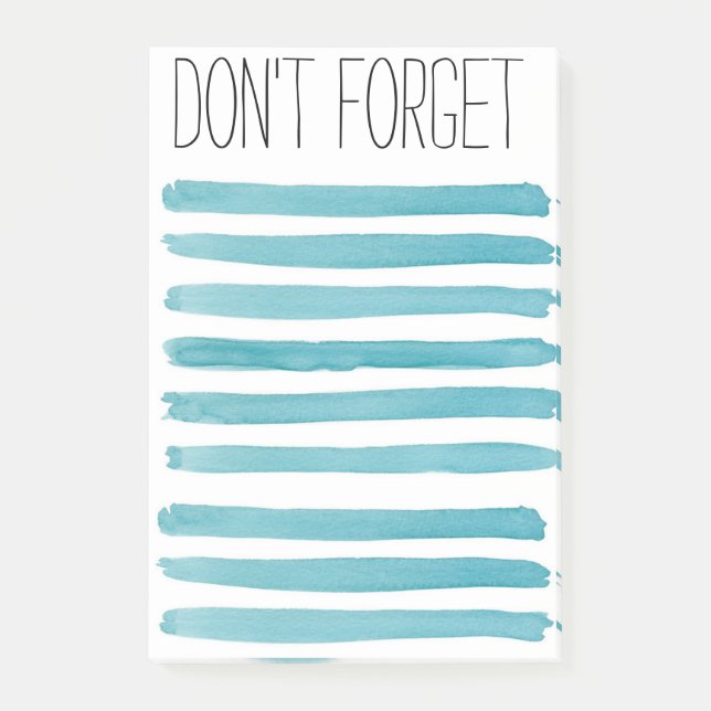 DONT FORGET Note Pad Post-it Block (Framsida)