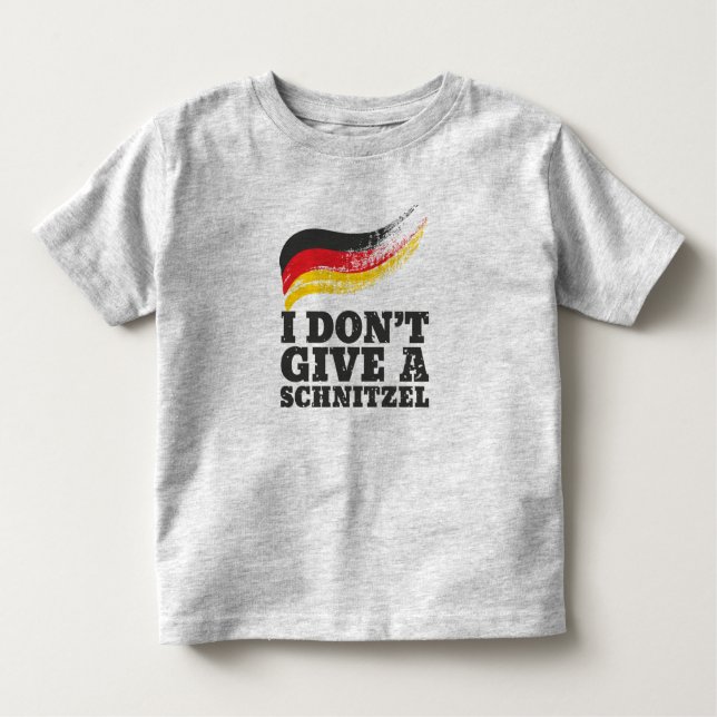 Dont Ge Schnitzel German Flagga Oktoberfest T Shirt (Framsida)