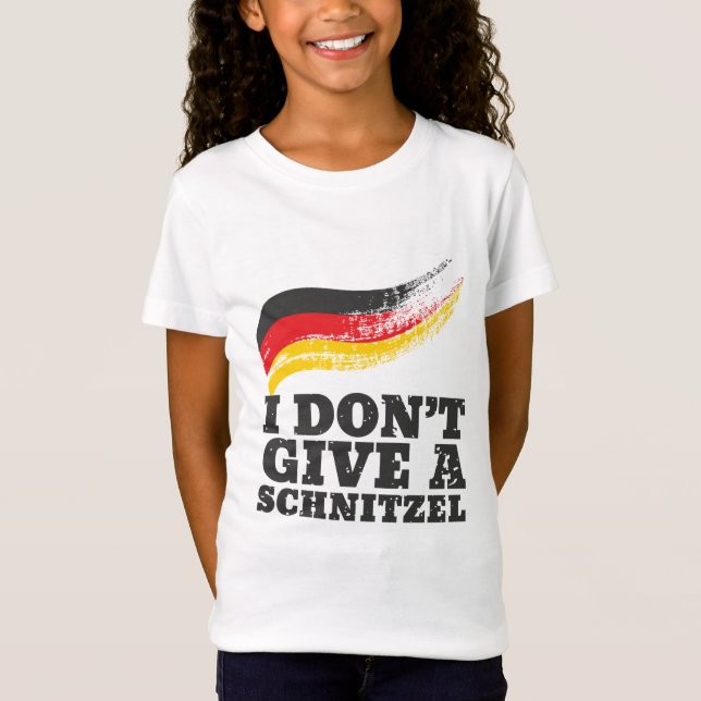 Dont Ge Schnitzel German Flagga Oktoberfest T Shirt (Framsida)