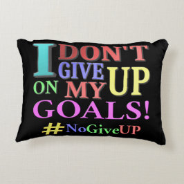 "DON'T GE UP GOALS" Cute Design. Köp nu Prydnadskudde