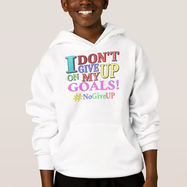 "DON'T GE UP GOALS" Cute Design. Köp nu T Shirt (Framsida)