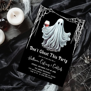 Dont Ghost den här Party Vuxen Halloween Inbjudningar
