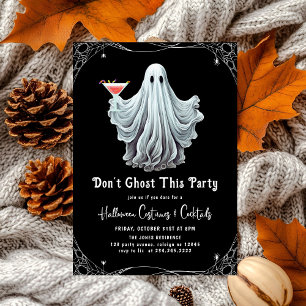 Dont Ghost i Party Vuxen Halloween fest Inbjudningar